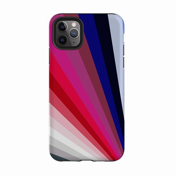 Modern Accent iPhone Tough Case - Spectrum Fan 2 By Kitty Joseph
