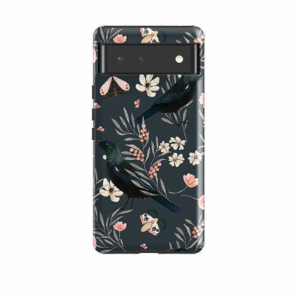 Modern feature Soft Design Google Tough Case -  Moths And Tuis By Katherine Quinn