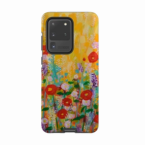 Protective Build Texture Urban Style Samsung Tough Case - Summer Meadow By Claire West