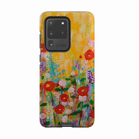 Samsung Tough Case - Summer Meadow By Claire West Colorful Pattern High strength