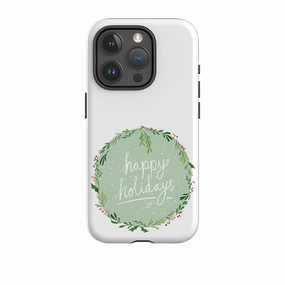Outdoor Use Flexible Protection iPhone Tough Case - Happy Holidays By Katherine Quinn