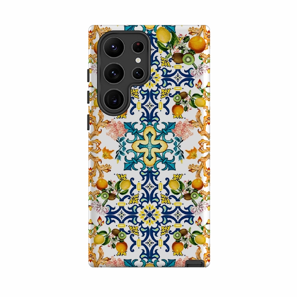 Comfort Layer Texture Lightweight Grip Samsung Tough Case - Naples Pattern