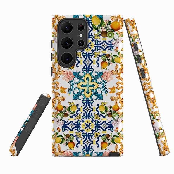 Durable Surface Samsung Tough Case - Naples Pattern