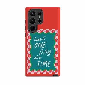 Soft Edge Texture Comfort Texture Armor Samsung Tough Case - One Day