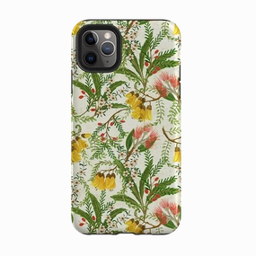 iPhone Tough Case - Kowhai And Bottle Brush By Katherine Quinn Matte Guard Compact Build