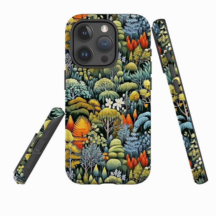 Vivid colors Durable Texture iPhone Tough Case - New Forest