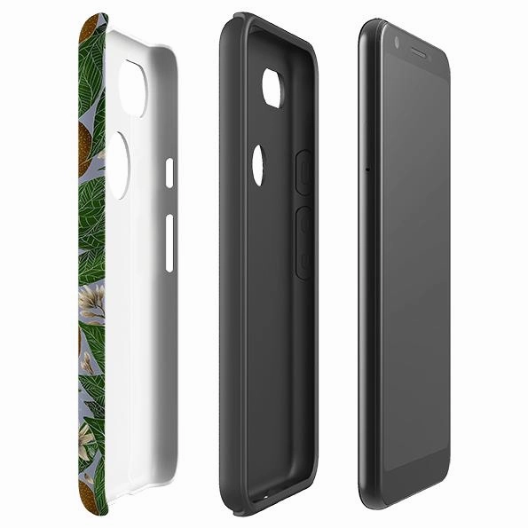 Vibrant pattern Hybrid Texture Layer Google Tough Case -  Oranges By Catherine Rowe