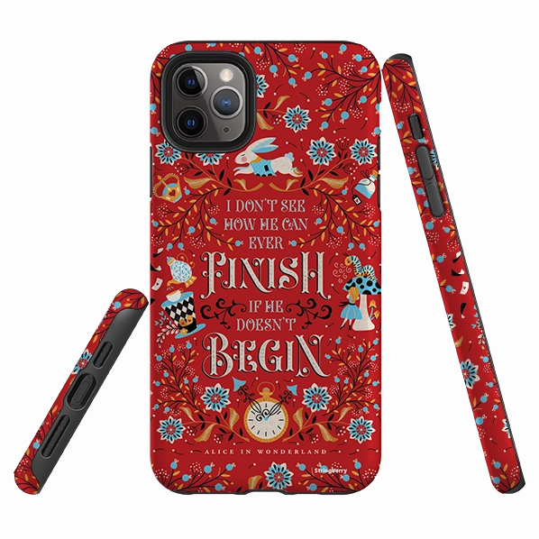 iPhone Tough Case - Alice By Jenny Zemanek Premium Texture soft look