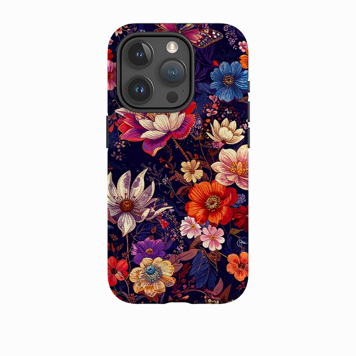 iPhone Tough Case - Campinas Floral Minimal Edge Everyday Carry