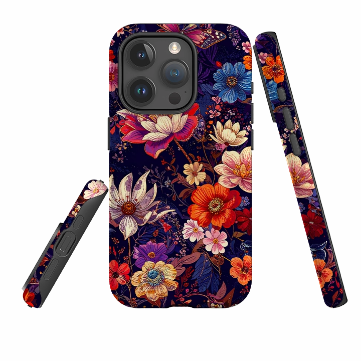 Water shield iPhone Tough Case - Campinas Floral