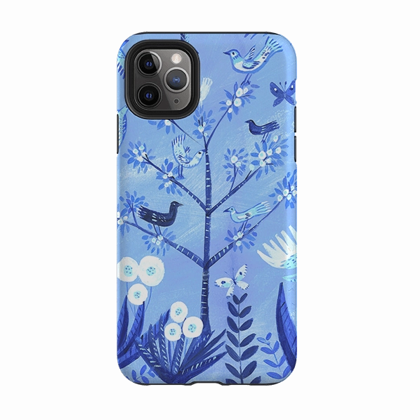 Bold colors Non Slip Surface iPhone Tough Case - Folk Art By Mary Stubberfield