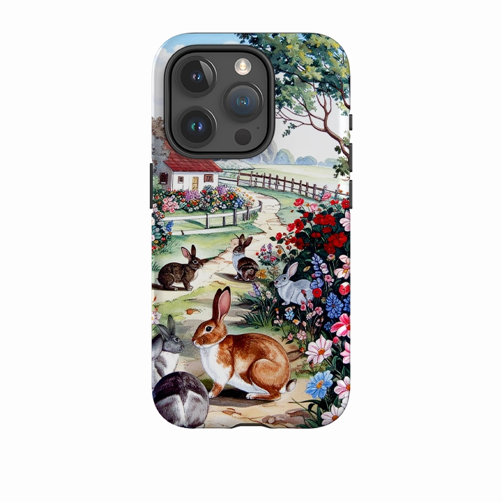iPhone Tough Case - Rabbit Cottage Soft Edge Detail
