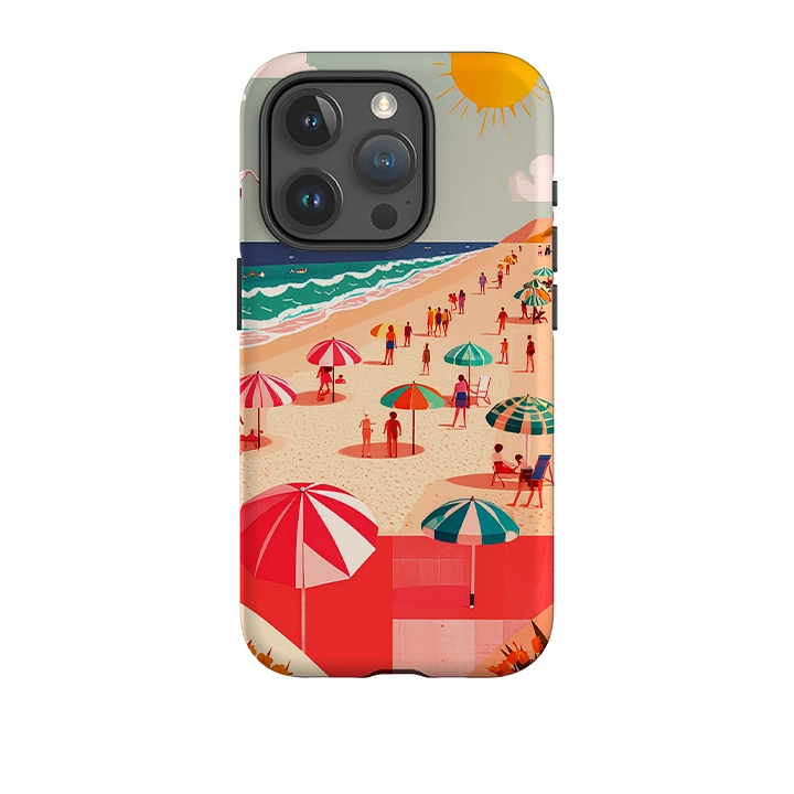 Hybrid Shield iPhone Tough Case - Mediterranean Beach