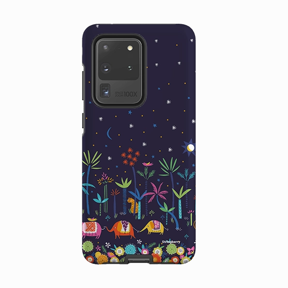 Samsung Tough Case - Night Time By Ali Brookes Anti Scratch Layer Urban Minimalism
