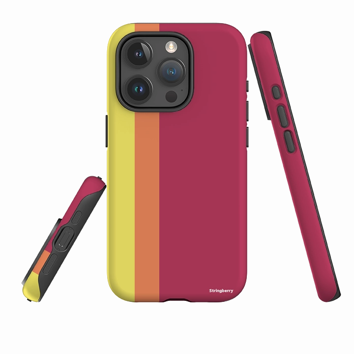 iPhone Case - Bari Chroma-Stripe Polished Detail
