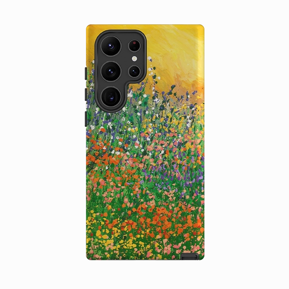 hybrid design Strong Surface Samsung Tough Case - Sun Garden By Linda Calvert Jacobson