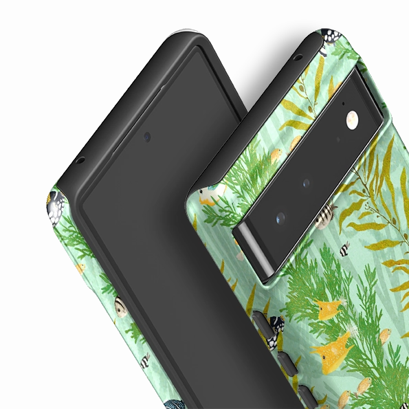 Google Tough Case -  Reef Stripe By Katherine Quinn Matte Texture Surface Custom Fit