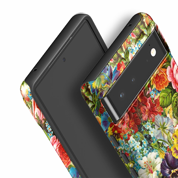 Google Tough Case -  Floral Burst Polished Detail Edge Hybrid Pattern Texture