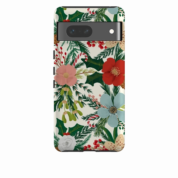 Google Tough Case - Christmas Florals By Abby Jacobs Protective Pattern Slim Comfort