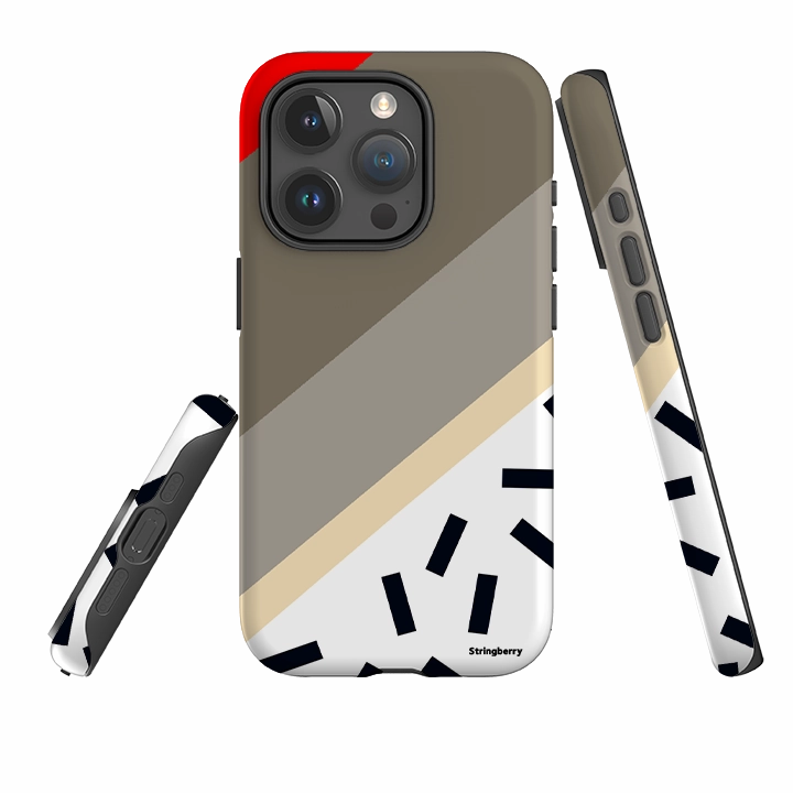 Minimal Comfort Rugged Edge iPhone Tough Case - Sacramento Chroma