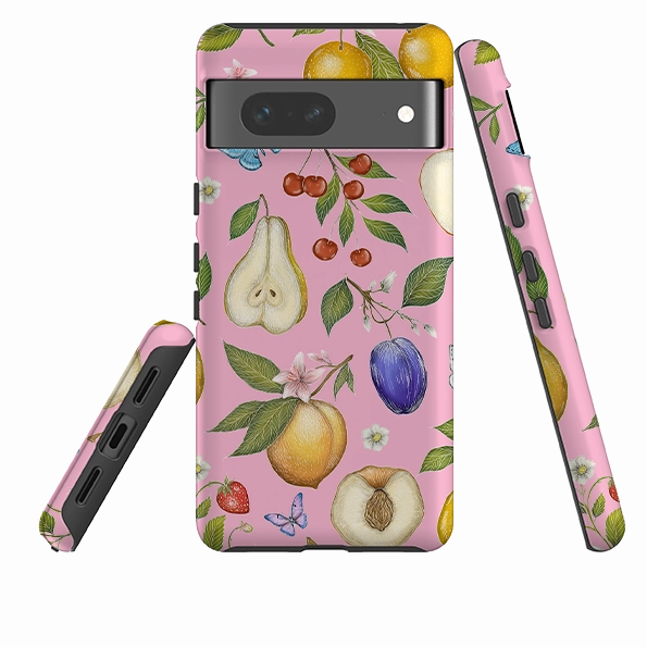 Compact Shape Creative Style Google Tough Case -  Pink Fruits By Catherine Rowe