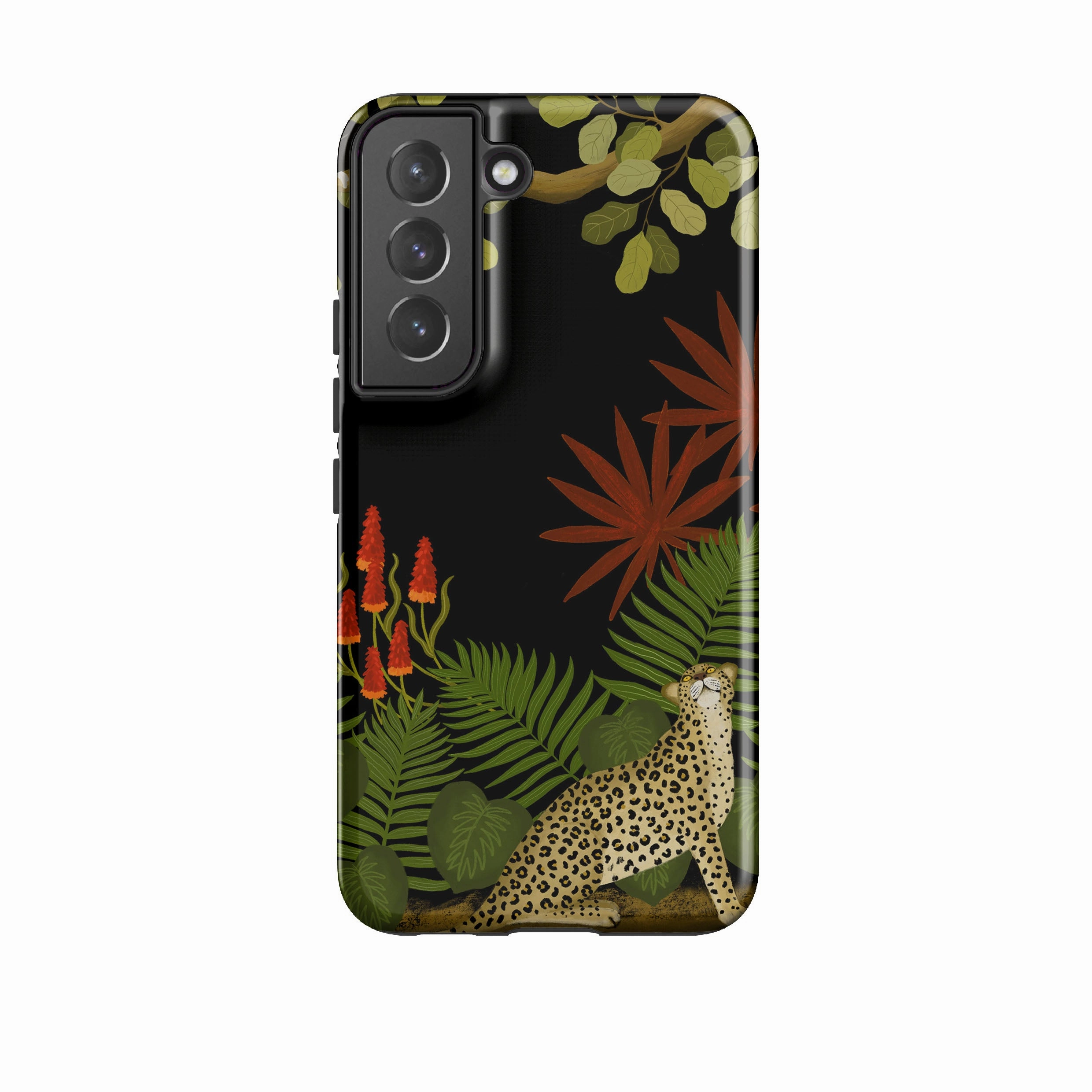 Hybrid Edge Samsung Tough Case - Toucan Leopard By Bex Parkin