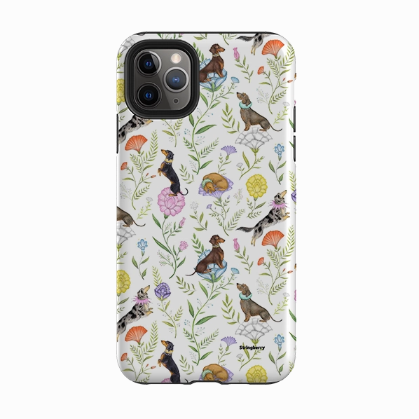 Light Touch iPhone Tough Case - Doxy Day Afternoon White By Catherine Rowe
