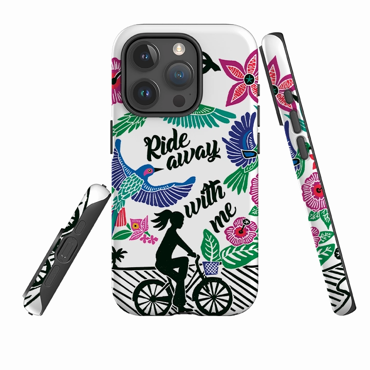 Hybrid Surface Layer iPhone Tough Case - Ride With Me By Kate Heiss