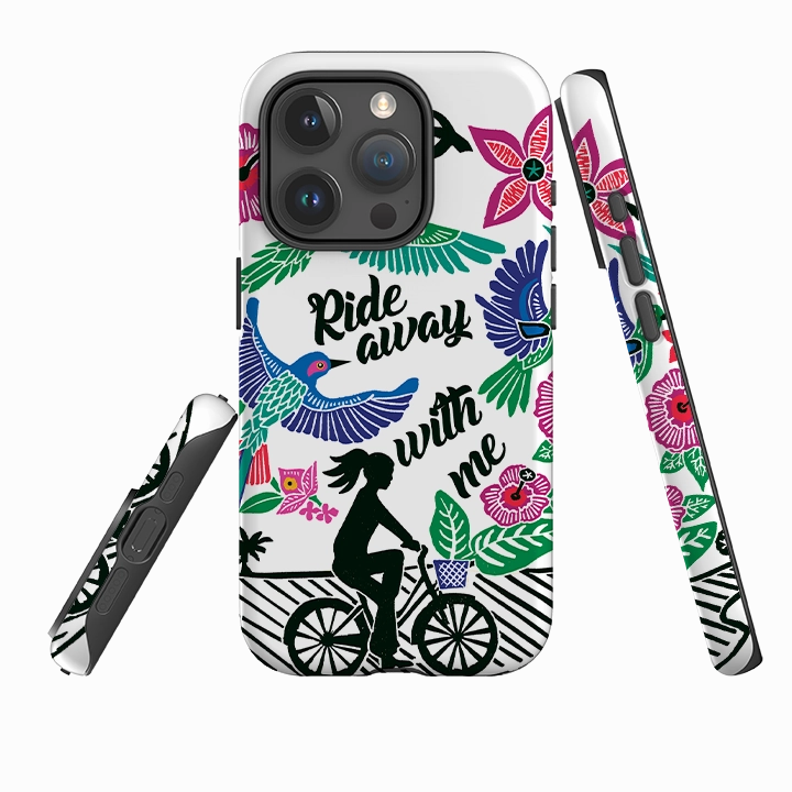 Slim Protection Smooth Layer iPhone Tough Case - Ride With Me By Kate Heiss