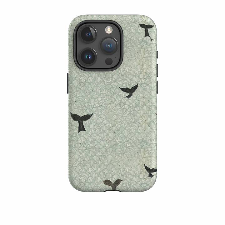 Stylish Choice Stylish Color iPhone Tough Case - Whale Tails By Katherine Quinn