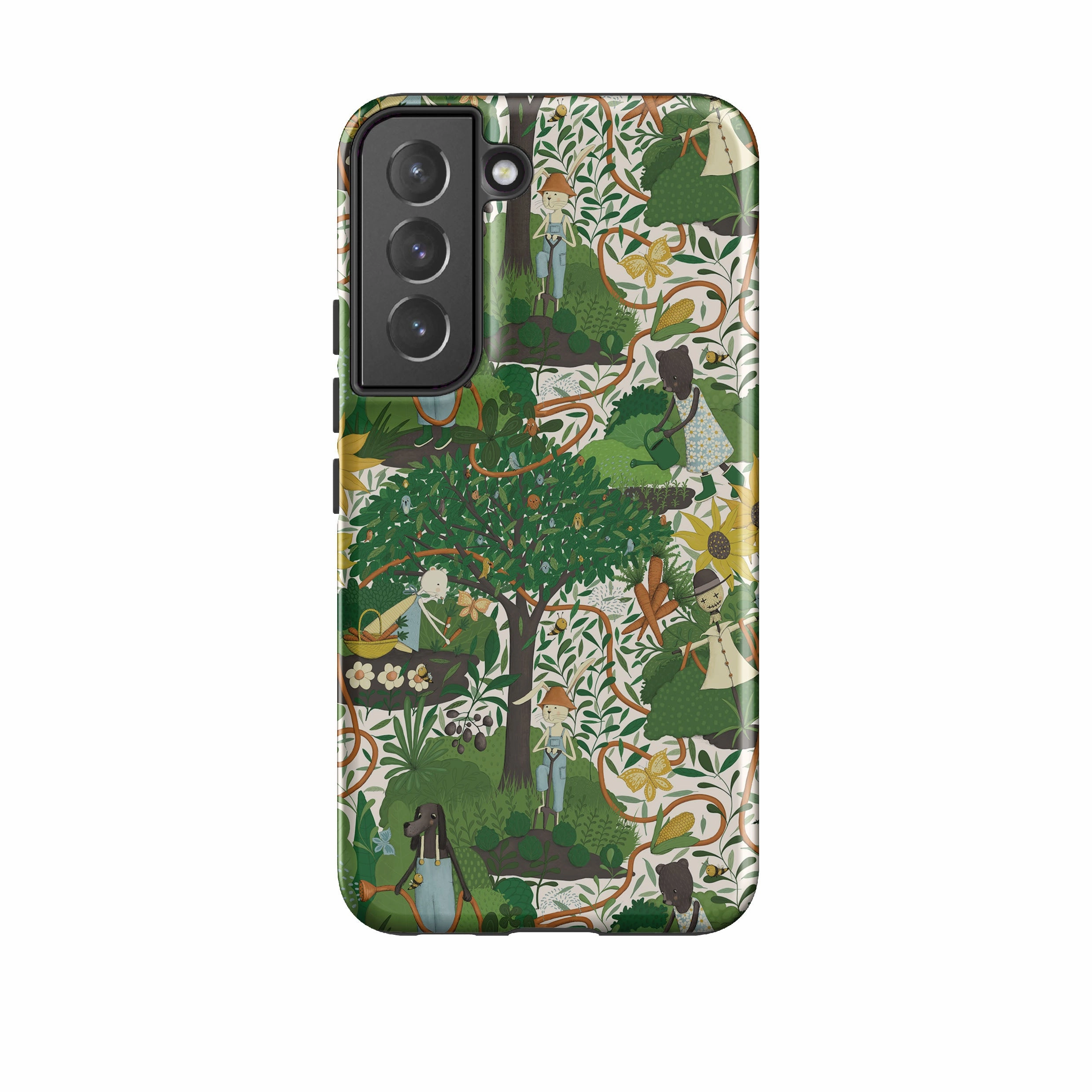 Everyday Use Stylish Grip Texture Samsung Tough Case - In The Garden By Maja Lindberg
