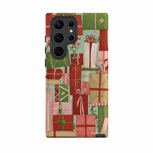 Travel Ready Samsung Tough Case - Santas Helpers II By Maja Lindberg