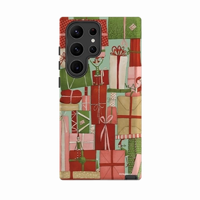 Soft Grip Finish Easy Access Samsung Tough Case - Santas Helpers II By Maja Lindberg
