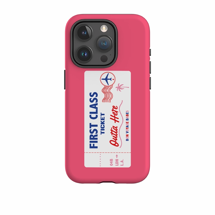 Polished Surface iPhone Tough Case - First Class Peach