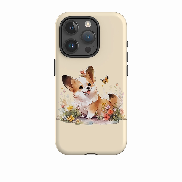 Metal Texture iPhone Case - Cute Dog K
