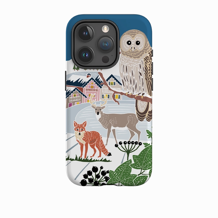 iPhone Tough Case - Winter II By Kate Heiss Colorful Design Sleek Guard
