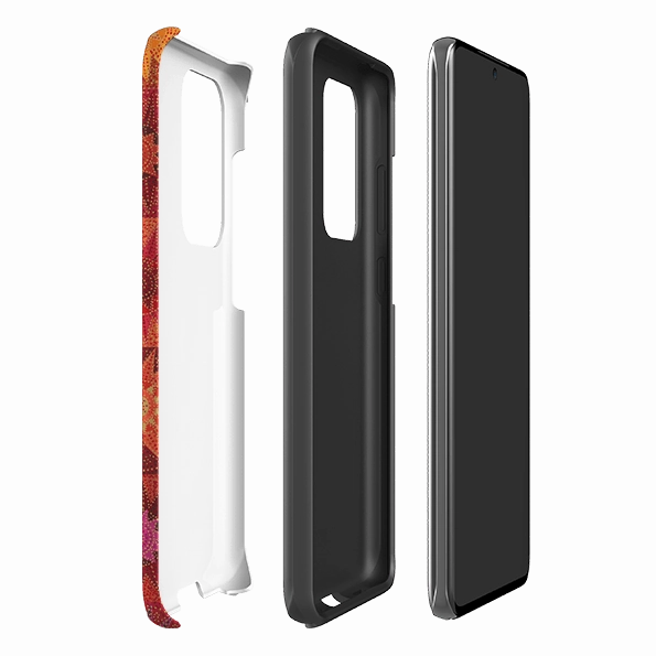 Stylish Grip Texture Modern Grip Design Samsung Tough Case - African Suns By Jehane