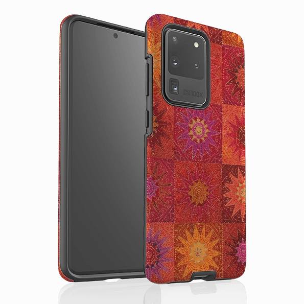 Samsung Tough Case - African Suns By Jehane Matte Texture Finish Anti Scratch Layer