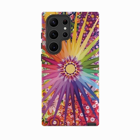 Samsung Tough  Case - Floral Sunshine I By Ali Brookes Strong Frame Soft Shield