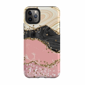 iPhone Tough Case - Blanco (case does not glitter) Smooth Form Texture