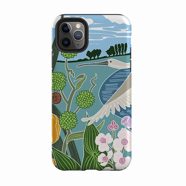 iPhone Tough Case - Spoonbill By Kate Heiss Hybrid Grip Finish Elegant Build Texture