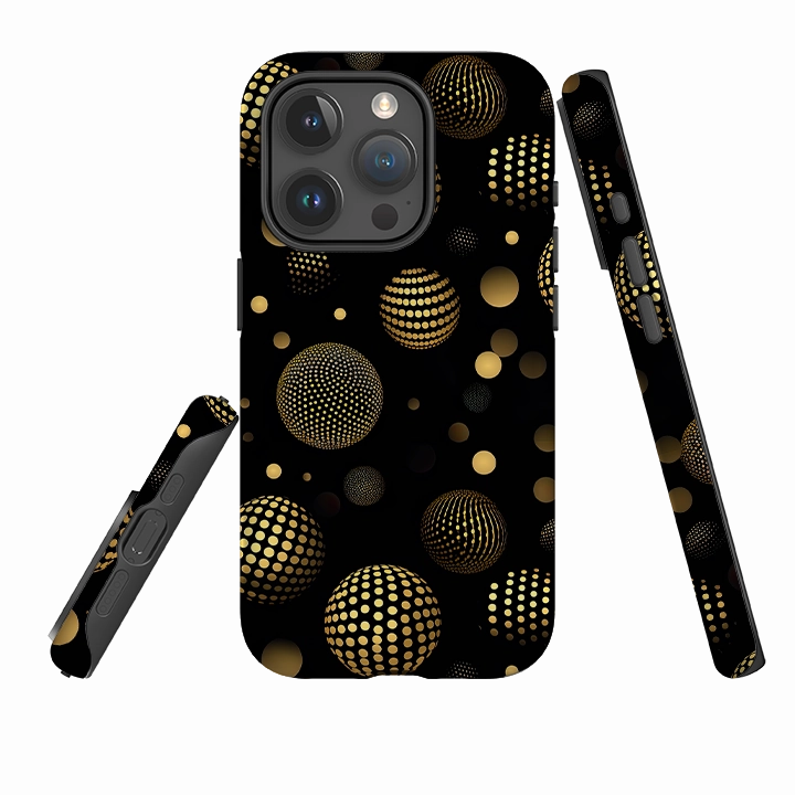 Elegant Touch iPhone Case - Dark Polka