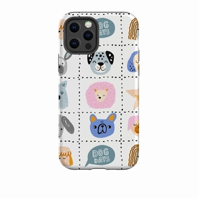 Handheld device Matte Pattern iPhone Tough Case - Dog Days