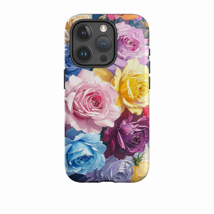 Refined Finish Matte Look Design iPhone Tough Case - Summer Floral Roses