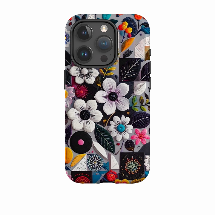 Protective Design Layer Pocket Ready iPhone Tough Case - Summer Petals