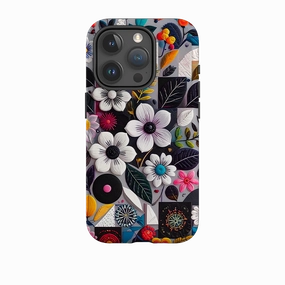 Minimal Aesthetic Touch Soft touch layer iPhone Tough Case - Summer Petals