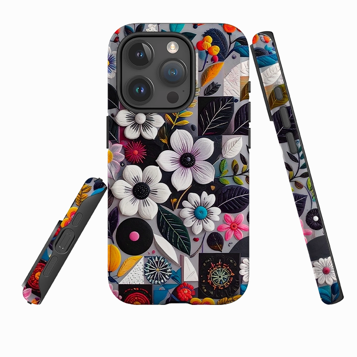 Clear Protection iPhone Tough Case - Summer Petals