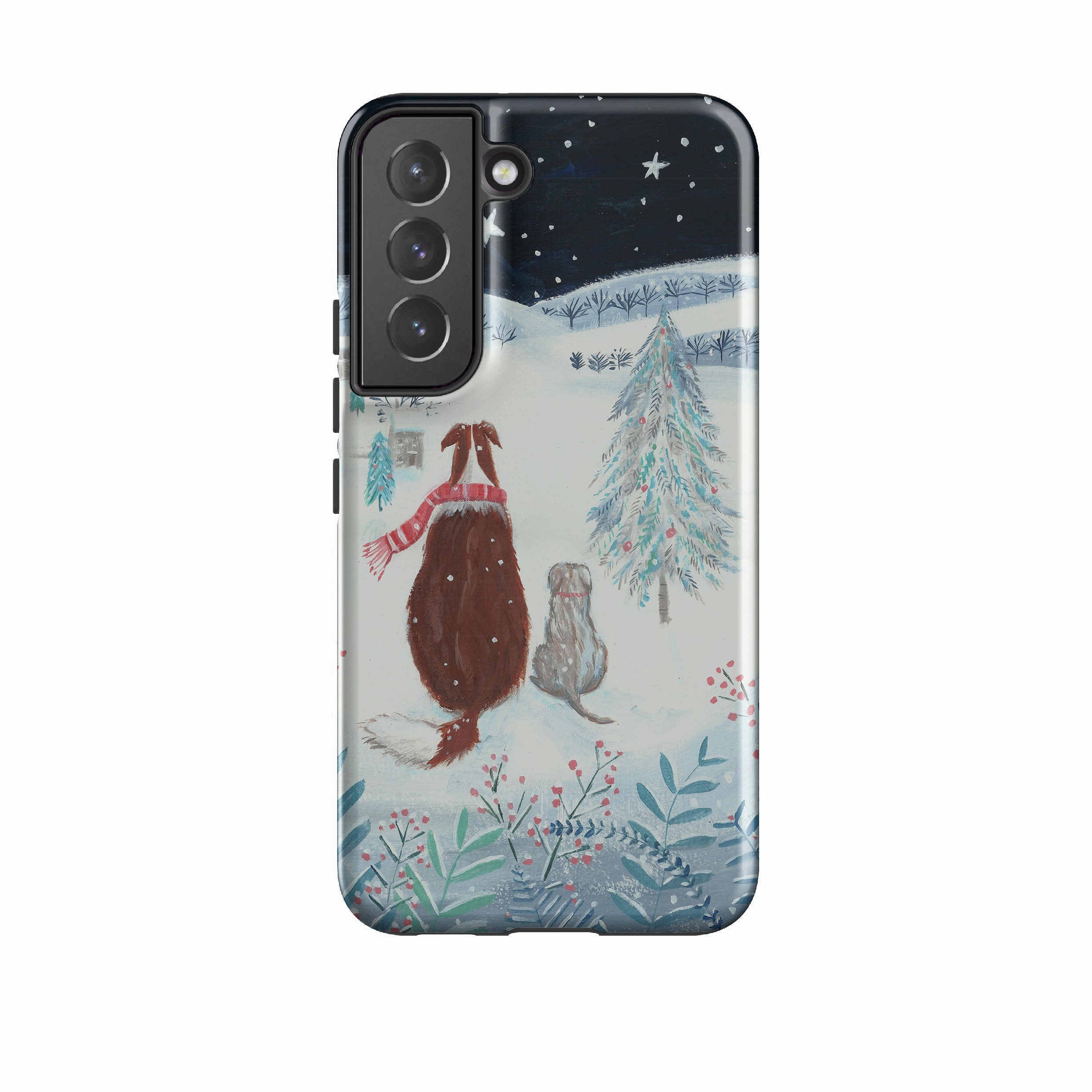 Samsung Tough Case - Snow Dogs By Mary Stubberfield Gloss Layer Finish