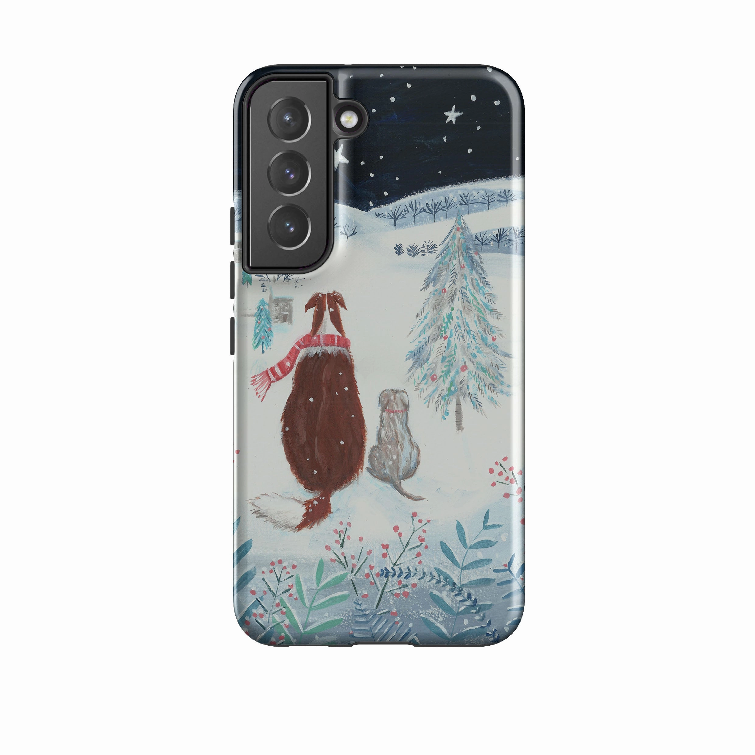 Soft Touch Samsung Tough Case - Snow Dogs By Mary Stubberfield