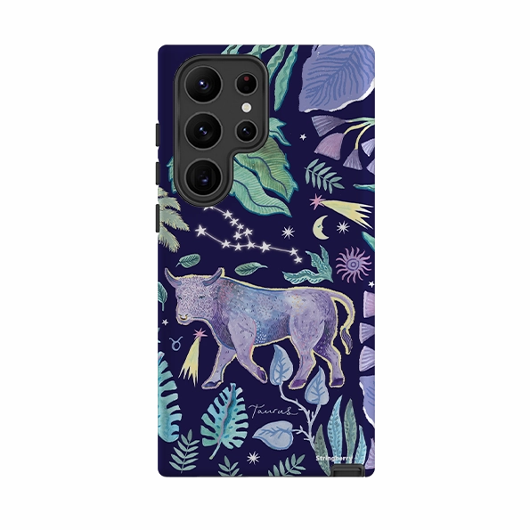 Heat dissipation Stylish Aesthetic Samsung Tough Case - Taurus By Emma Frances Grant
